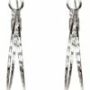 Gregory Ladner Double Small Hoop Rhodium Earring