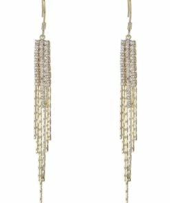 Gregory Ladner Tassel Chain Fishhook Gold Drop