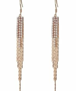 Gregory Ladner Tassel Chain Fishhook Rose Gold Drop