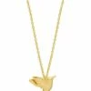 Estella Bartlett Hummingbird Gold Pendant Necklace
