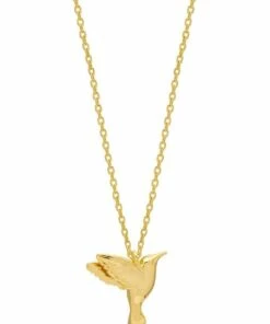 Estella Bartlett Hummingbird Gold Pendant Necklace