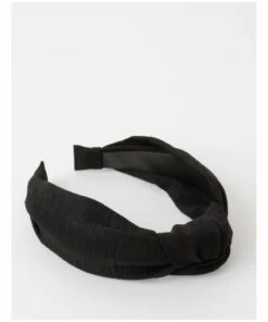Piper Black Knot Turban Headband