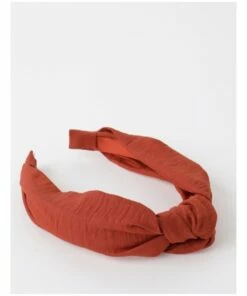 Piper Rust Knot Turban Headband