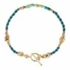 Gas Marceau Peacock Blue/Turquoise Bracelet