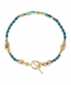 Gas Marceau Peacock Blue/Turquoise Bracelet