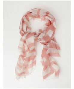Piper Geo Print Pink Scarf