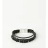 Blaq Layered Beaded Black Bracelet