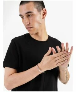 Blaq Smooth Silver Cuff Bracelet -RAY-BAN Online Store 859195090 2 720x928