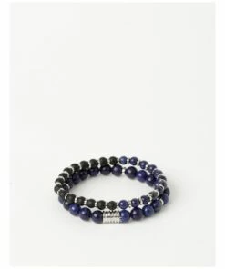 Blaq Semi Precious Blue Bracelets 2 Pack