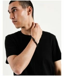 Blaq Beaded Black Single Bracelet -RAY-BAN Online Store 859195450 2 720x928