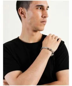 Blaq Beaded Grey Single Bracelet -RAY-BAN Online Store 859195540 6 720x928