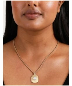 Piper Stone Pendant Gold/White Necklace -RAY-BAN Online Store 859300570 2 720x928