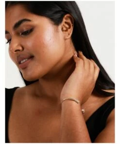 Piper Round Stone Cuff Gold/White Bracelet -RAY-BAN Online Store 859300750 6 720x928