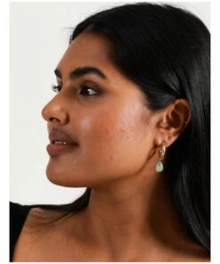 Piper Stone Gold/Mint Drop Earring -RAY-BAN Online Store 859300930 4 720x928