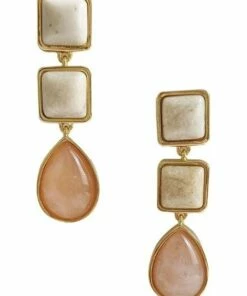 Peter Lang Liliana Champagne Gold/River Earrings