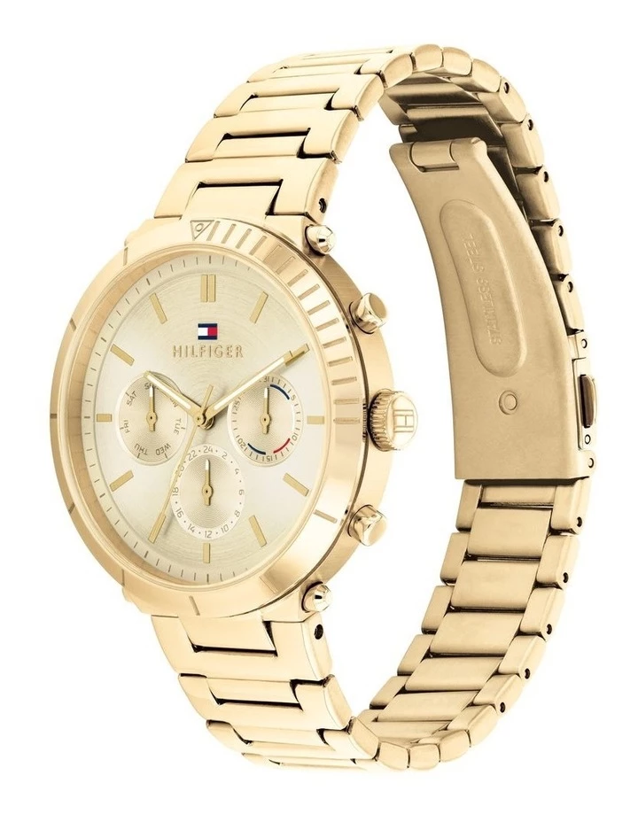 Tommy Hilfiger Multi Function 38mm Gold Steel Watch 1782350 2 Tommy Hilfiger Multi Function 38mm Gold Steel Watch 1782350 - Image 2