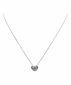 Pure Elements Heart Pendant White Cubic Zirconia Necklace