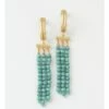 Basque Turquoise/Gold Ball Drop Earring