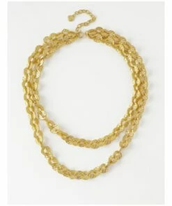 Basque Gold Irregular Link Chain Necklace