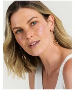 Basque Dainty Circle Gold Drop Earring -RAY-BAN Online Store 860225230 4 720x928