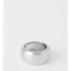 Basque Smooth Wide Sterling Silver Plated Ring