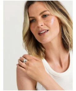 Basque Smooth Wide Sterling Silver Plated Ring 7 Basque Smooth Wide Sterling Silver Plated Ring -RAY-BAN Online Store 860225590 4 720x928