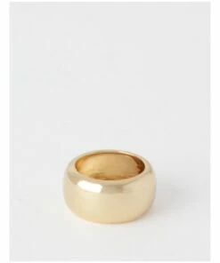 Basque Smooth Wide 24K Gold Plated Ring