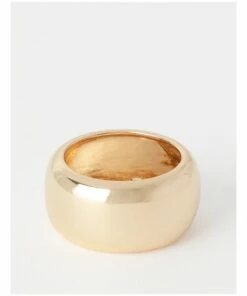 Basque Smooth Wide 24K Gold Plated Ring 7 Basque Smooth Wide 24K Gold Plated Ring -RAY-BAN Online Store 860225680 3 720x928