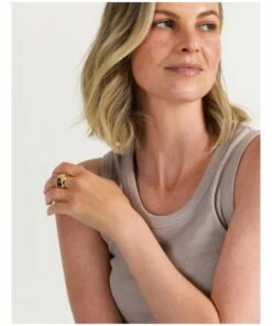 Basque Smooth Wide 24K Gold Plated Ring 9 Basque Smooth Wide 24K Gold Plated Ring -RAY-BAN Online Store 860225680 6 720x928