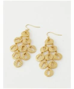Basque Chandelier Gold Drop Earring