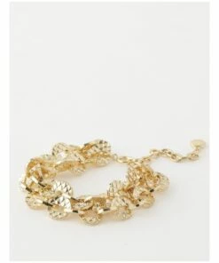 Basque Irregular Link Gold Bracelet