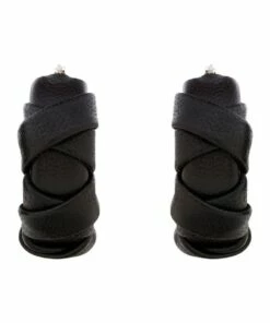 David Lawrence Leather Weave Chocolate Hoop Earring