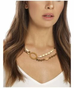 David Lawrence Layered Mixed Raffia Natural Necklace -RAY-BAN Online Store 860517640 3 720x928
