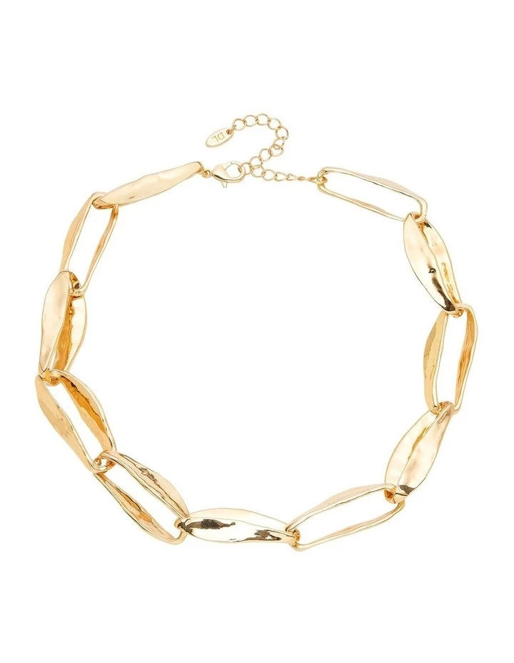 David Lawrence Molten Link Gold Chain Necklace 1 David Lawrence Molten Link Gold Chain Necklace