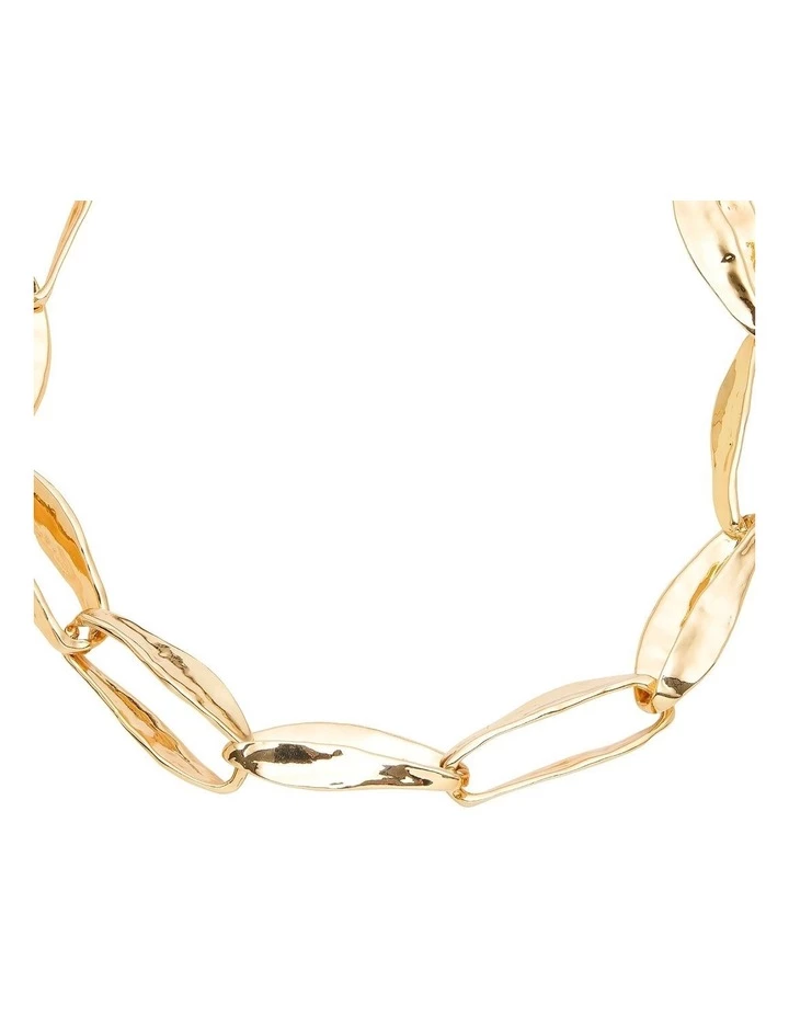 David Lawrence Molten Link Gold Chain Necklace 2 David Lawrence Molten Link Gold Chain Necklace - Image 2