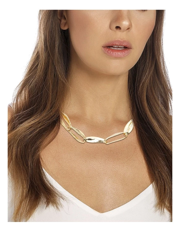 David Lawrence Molten Link Gold Chain Necklace 3 David Lawrence Molten Link Gold Chain Necklace - Image 3