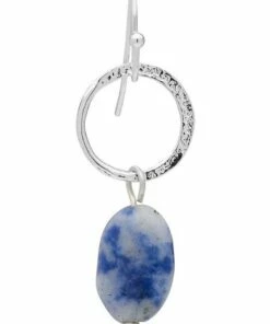 David Lawrence Blue Stone Drop Circle Earring -RAY-BAN Online Store 860518450 3 720x928