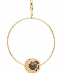 David Lawrence Stone Dot Large Green Hoop Earring -RAY-BAN Online Store 860518630 3 720x928