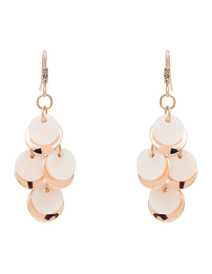 David Lawrence Shell And Metal Natural Drop Earring 1 David Lawrence Shell And Metal Natural Drop Earring