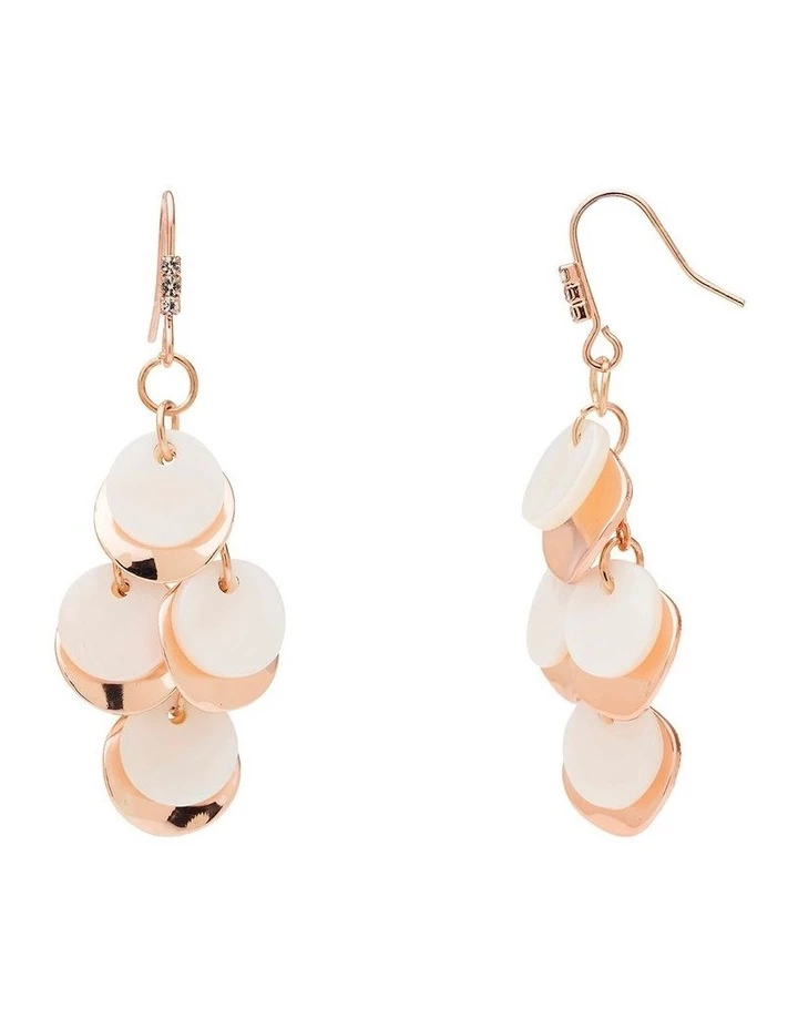 David Lawrence Shell And Metal Natural Drop Earring 2 David Lawrence Shell And Metal Natural Drop Earring - Image 2