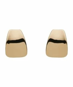 Barcs Modern Curve Gold Clip On Earring