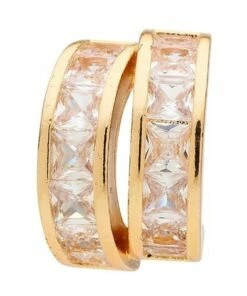 Barcs Duo Loop Gold Crystal Stud Earring -RAY-BAN Online Store 860522770 3 720x928