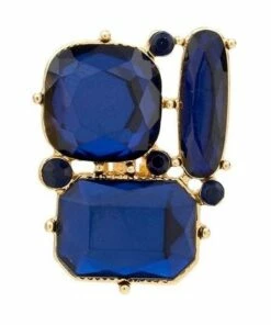 Barcs Crystal Cluster Blue Clip On Earring -RAY-BAN Online Store 860523580 3 720x928