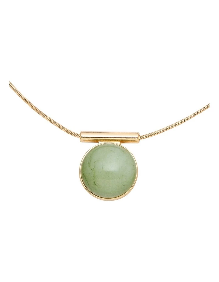 Barcs Stone Pendant Green Necklace 2 Barcs Stone Pendant Green Necklace - Image 2
