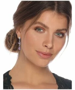 Barcs Vintage Leaf Purple Vine Drop Clip On Earring -RAY-BAN Online Store 860525380 5 720x928