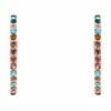 Marcs Multicolour Stone Hoop Earring