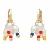 Marcs Bead And Pearl Hoop Multi Earring