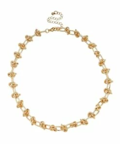 Marcs Gold Knot Chain Necklace