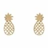 Marcs Pineapple Stud Gold Earring
