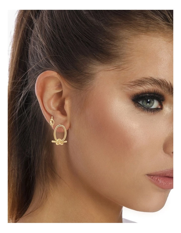 Marcs Gold Knot Earring Multipack 4 Marcs Gold Knot Earring Multipack - Image 4
